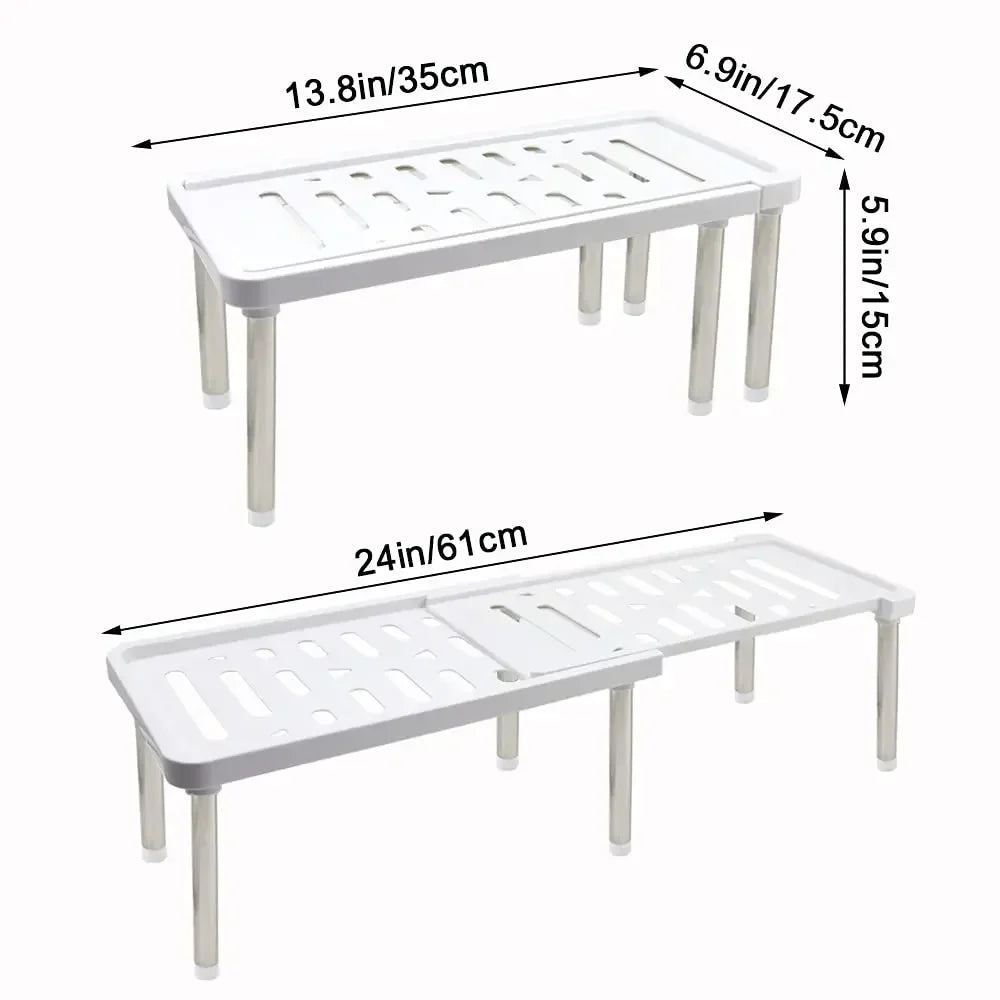 Étagère rétractable, 1 pièce, support de rangement multifonction,