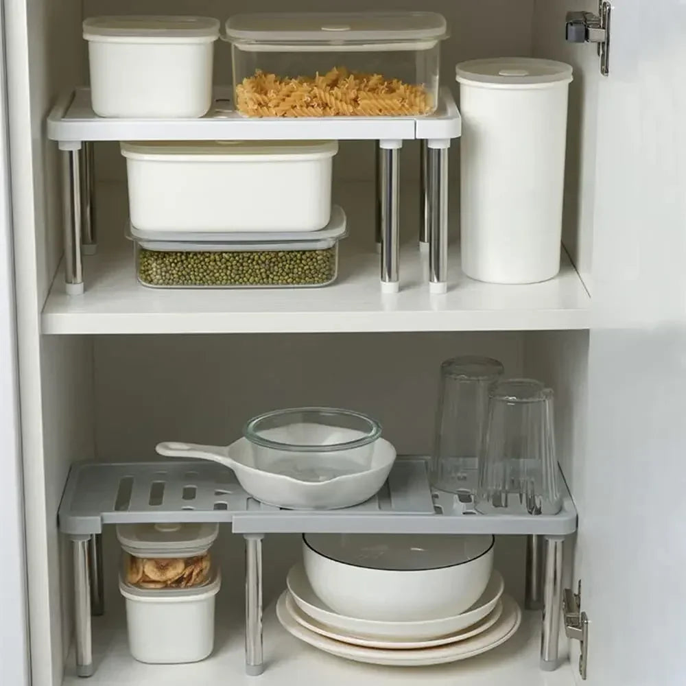 Étagère rétractable, 1 pièce, support de rangement multifonction,