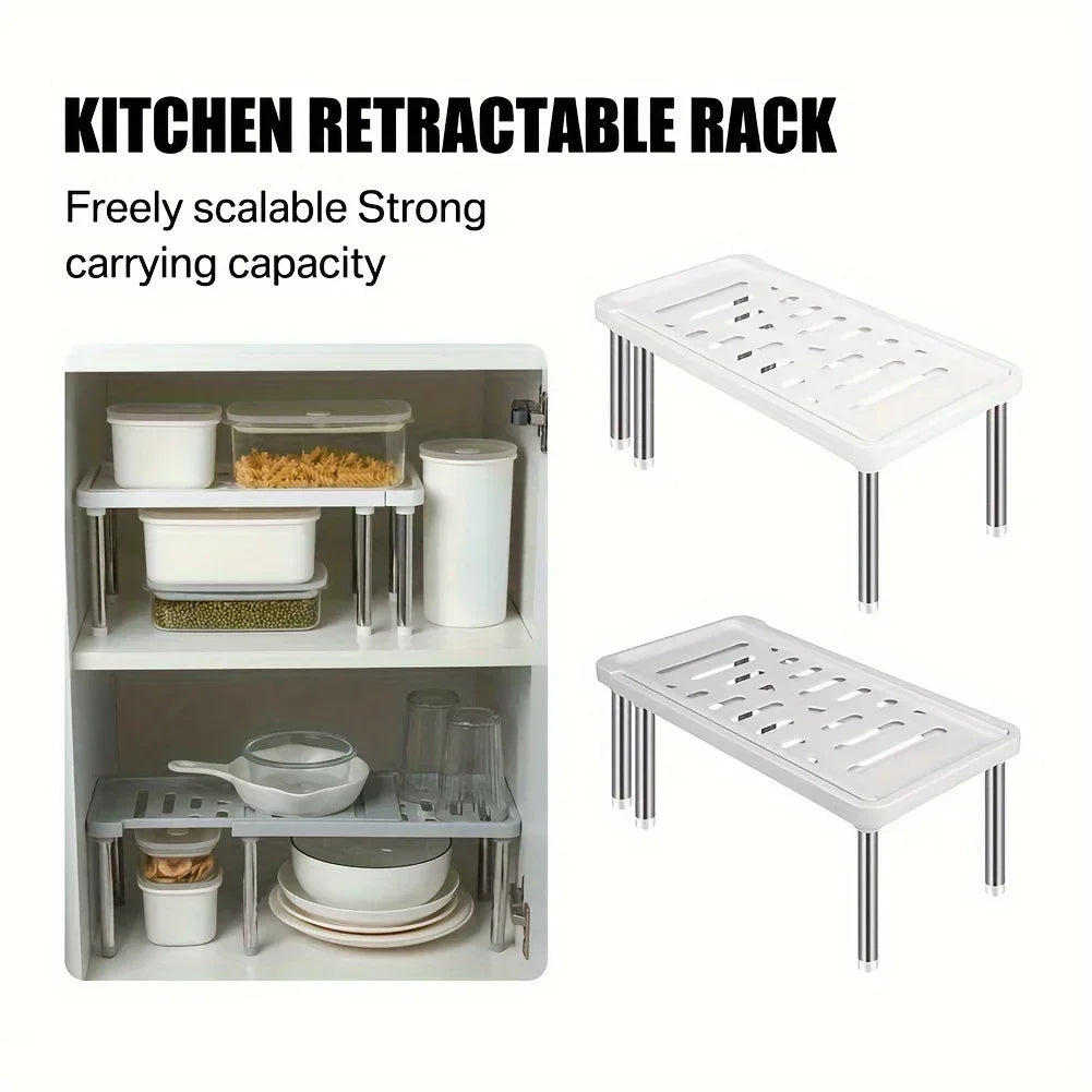 Étagère rétractable, 1 pièce, support de rangement multifonction,