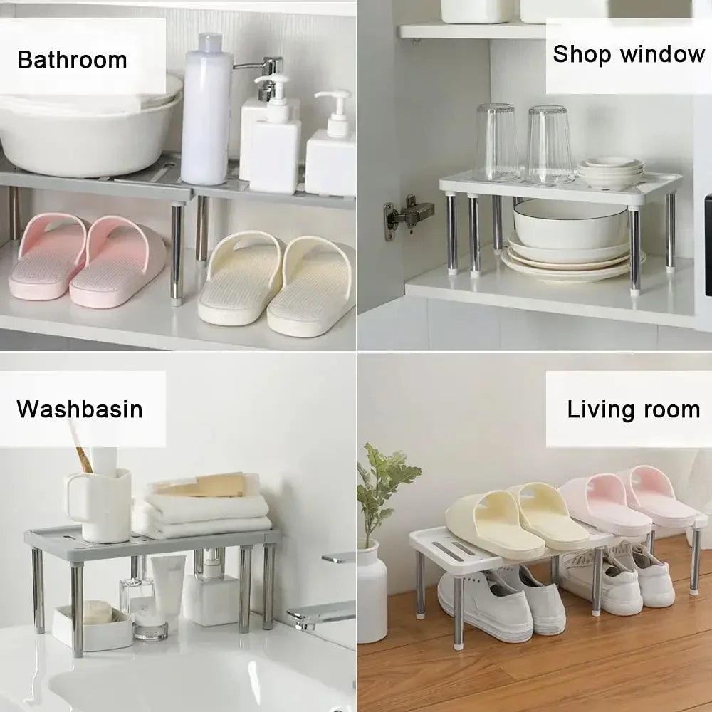 Étagère rétractable, 1 pièce, support de rangement multifonction,